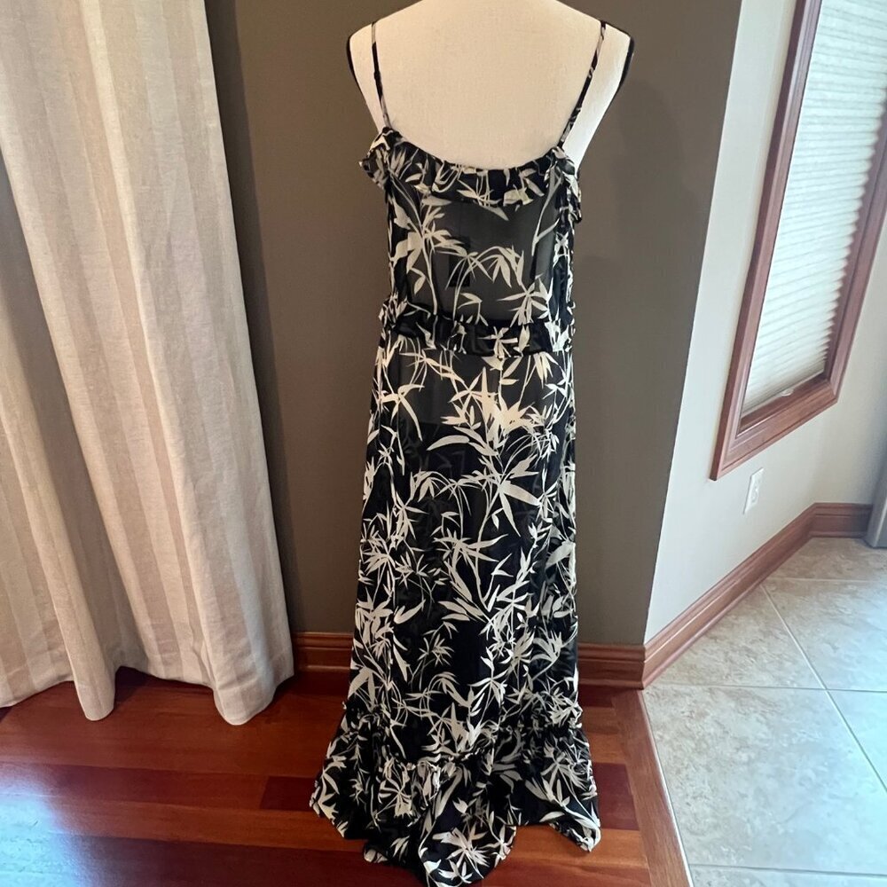 NWT Express Kimonos Sheer Long Line Brown & Tan Top or Cover Up  Size M/L - Picture 6 of 14